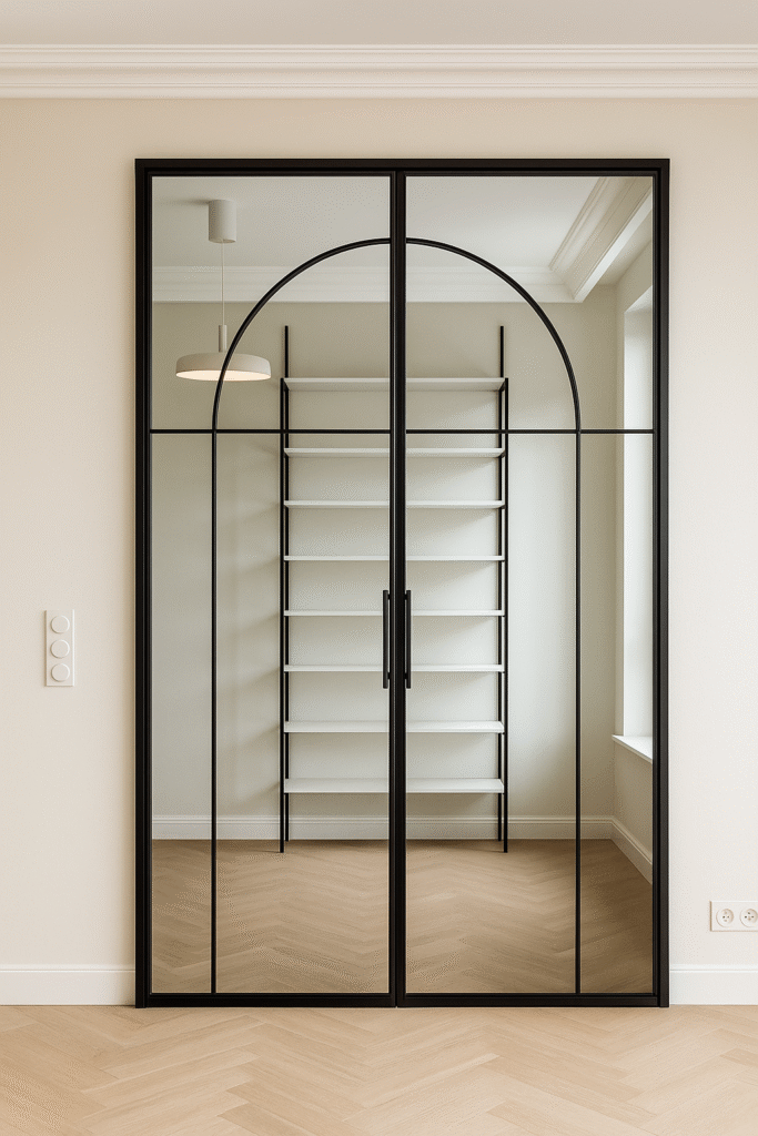 lofttür-im-store-3 | Manufakturx.de 🛠️ Glastür im Loft-Stil in einem zeitgemäßen Shop-Interieur