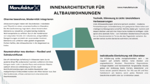 Innenarchitektur für Altbauwohnungen | Manufakturx.de 🛠️ Innenarchitektur für Altbauwohnungen