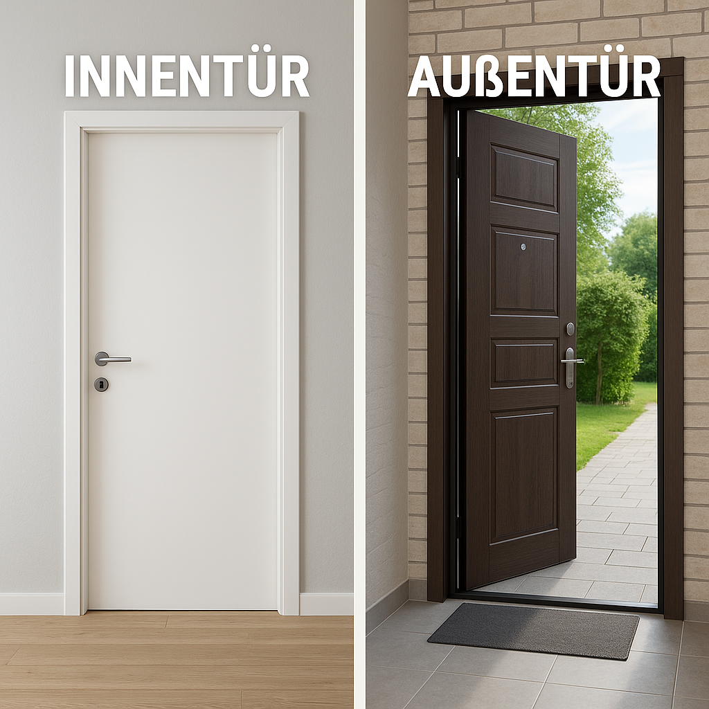 Innentür und Außentür Unterschiede | Manufakturx.de 🛠️ Innentür und Außentür Unterschiede