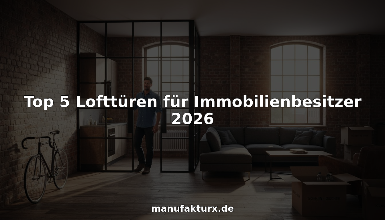 Moderne Loftwohnung mit Besitzer und eleganter Stahl-Glas-Tür